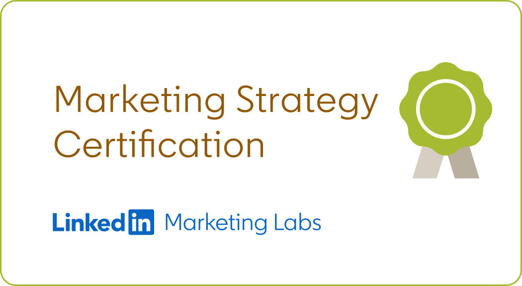 Certificazione LinkedIn Marketing Strategy Sinigoi