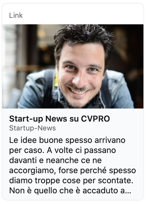 Articolo Start-up News su CVPRO